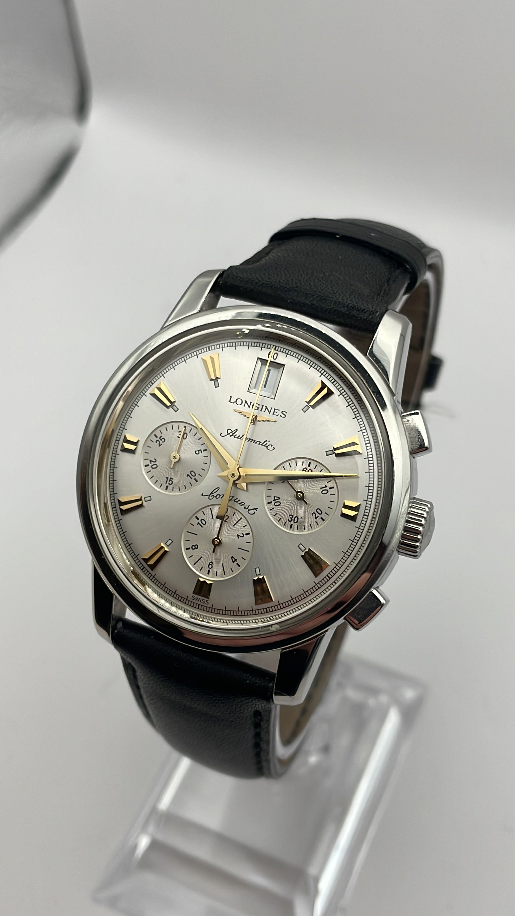 Longines heritage conquest chronograph hotsell